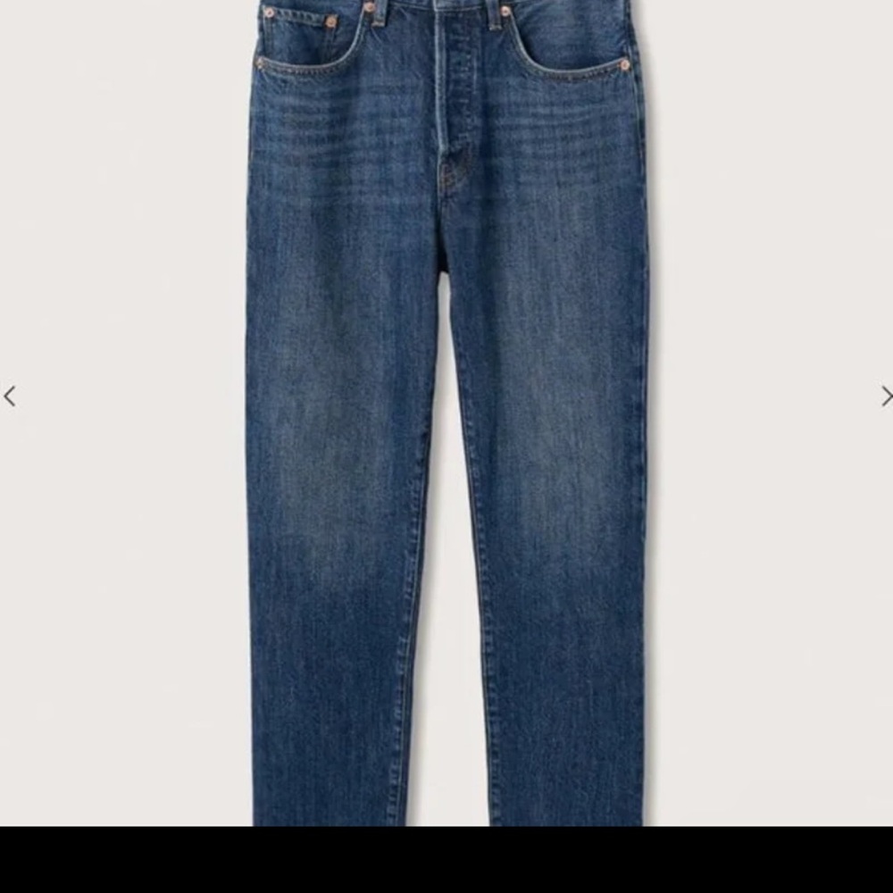 Mango Women's Cropped Ankle Jeans in Dark Blue Wash